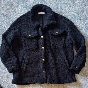 TALULAH Black Textured Jacket